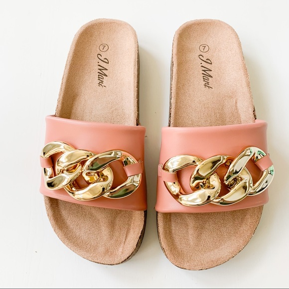 J.Mark Blush Sandal with Chain Urban-34 - Picture 4 of 8